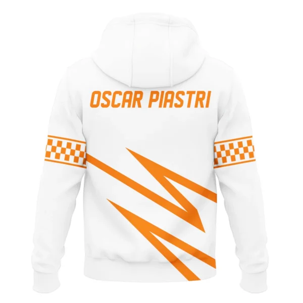 Oscar Piastri McLaren F1 Exclusive Logo Zipper Hoodie BLOP10425A4ZHD - Image 3
