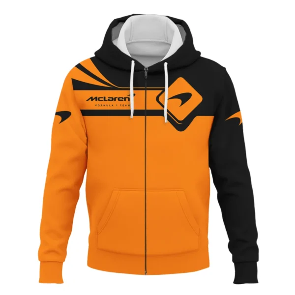Oscar Piastri McLaren F1 Exclusive Logo Zipper Hoodie BLMCL5525A4ZHD - Image 2