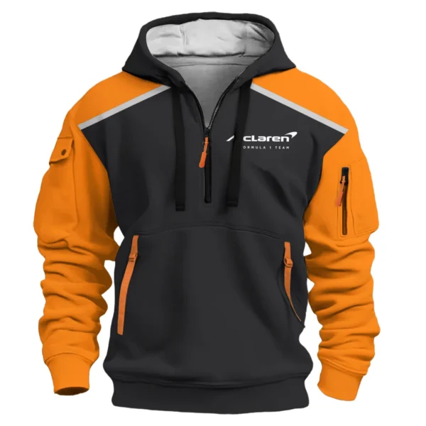 Tyre Water McLaren F1 Exclusive Logo Hoodie Half Zip BLF115525A13HZ - Image 2