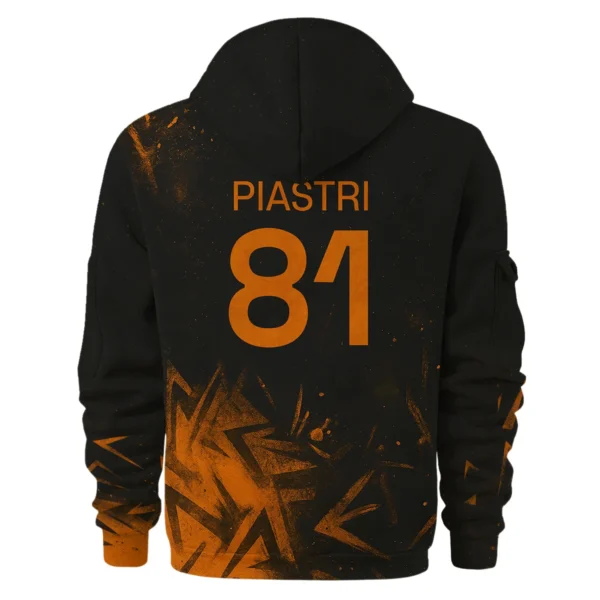 Oscar Piastri McLaren F1 Exclusive Logo Hoodie Half Zip BLMCL3525A3OP3HZ - Image 3
