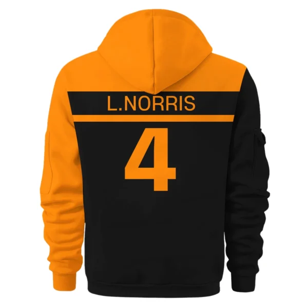 Lando Norris McLaren F1 Exclusive Logo Hoodie Half Zip BLMCL5525A13HZ - Image 3