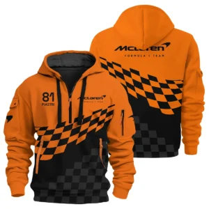 Oscar Piastri McLaren F1 Exclusive Logo Hoodie Half Zip BLOP10425A13HZ