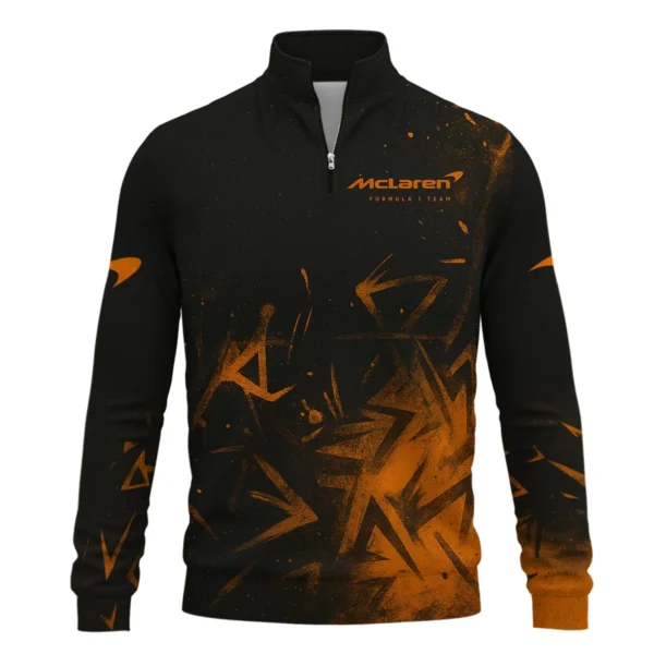 Oscar Piastri McLaren F1 Quarter-Zip Sweatshirt All Over Prints BLMCL3525A3OPQTZ - Image 2
