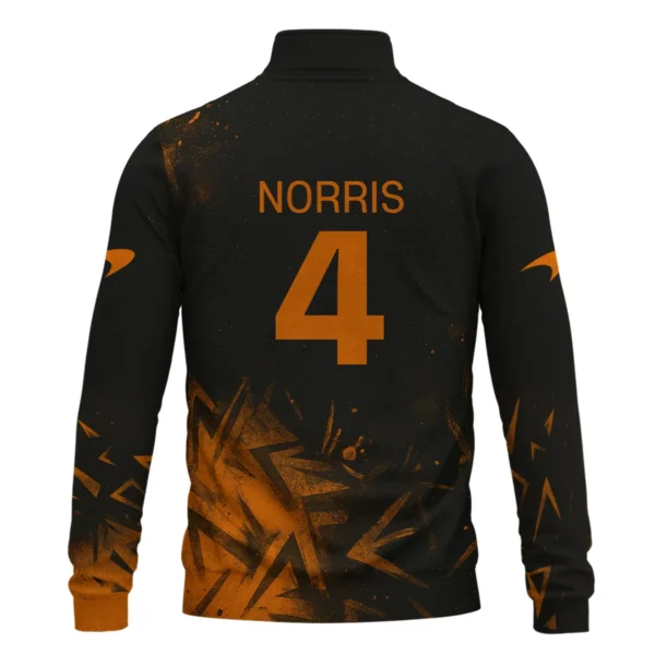 Lando Norris McLaren F1 Quarter-Zip Sweatshirt All Over Prints BLMCL3525A3NRQTZ - Image 3