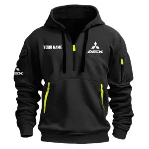 ASX Exclusive Logo Fashion Hoodie Half Zipper BLC22525A1ASX - Black