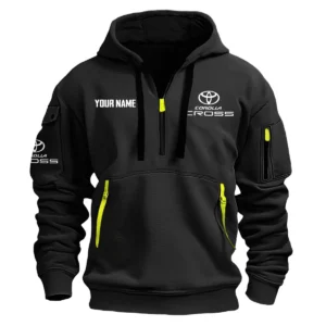 Corolla Cross Exclusive Logo Fashion Hoodie Half Zipper BLC22525A1CCR - Black