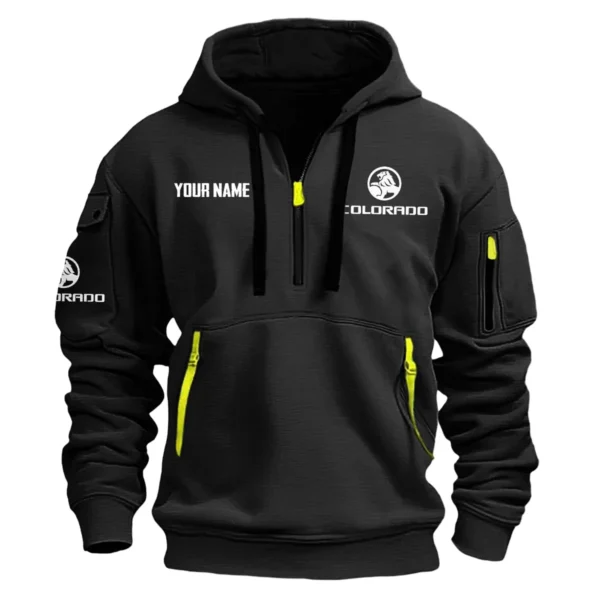 Colorado Exclusive Logo Fashion Hoodie Half Zipper BLC22525A1CLD - Black
