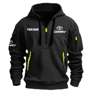 Camry Exclusive Logo Fashion Hoodie Half Zipper BLC22525A1CMR - Black