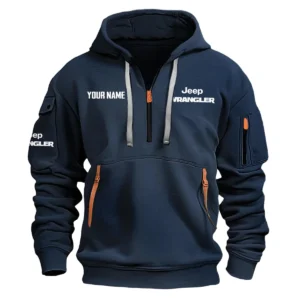 Wrangler Exclusive Logo Fashion Hoodie Half Zipper BLC22525A1WRL - Navy