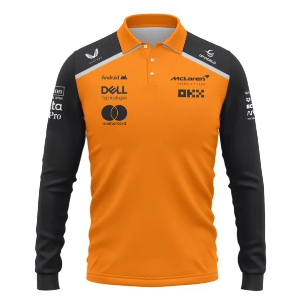 Ayrton Senna The Racing Legend McLaren F1 Exclusive Long Polo Shirt BLF16625A2LPL - Image 2