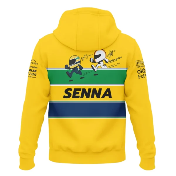 Ayrton Senna The Racing Legend McLaren F1 Exclusive Zipper Hoodie BLF13625A1ZHD - Image 3