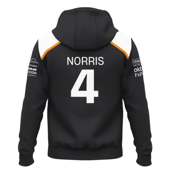 Lando Norris LN4 McLaren F1 Exclusive Zipper Hoodie BLF19625A2ZHD - Image 3