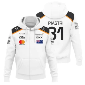 Oscar Piastri OP81 McLaren F1 Exclusive Zipper Hoodie BLF19625A3ZHD