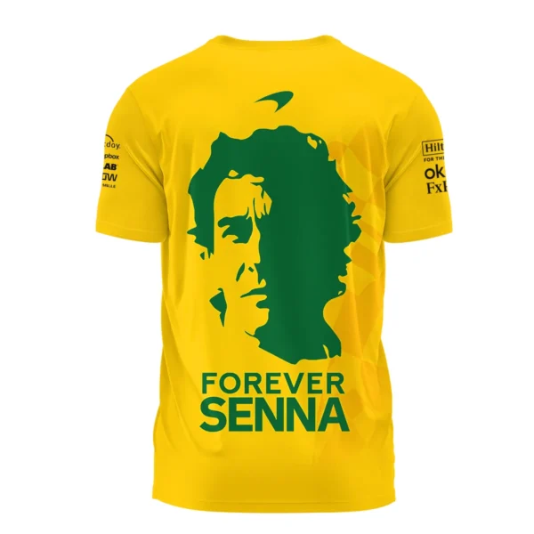 Forever Ayrton Senna McLaren F1 Exclusive T-Shirt BLF13625A2TS - Image 3