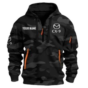 CX-9 Exclusive Logo Fashion Hoodie Half Zip BLC11625A1CX9 - Black