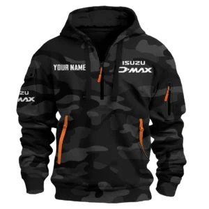 D-MAX Exclusive Logo Fashion Hoodie Half Zip BLC11625A1DMAX - Black