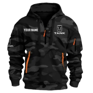 Tank Exclusive Logo Fashion Hoodie Half Zip BLC11625A1TANK - Black