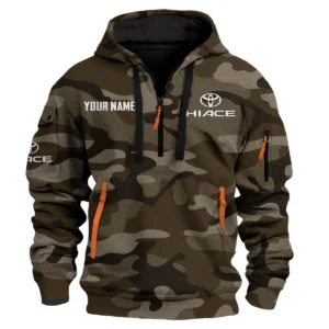 HiAce Exclusive Logo Fashion Hoodie Half Zip BLC11625A1HIA - Brown