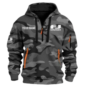FJ Cruiser Exclusive Logo Fashion Hoodie Half Zip BLC11625A1FJC - Gray