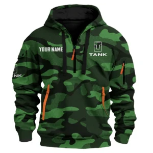 Tank Exclusive Logo Fashion Hoodie Half Zip BLC11625A1TANK - Green
