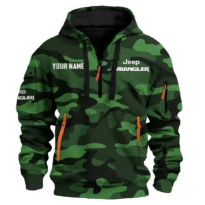 Wrangler Exclusive Logo Fashion Hoodie Half Zip BLC11625A1WRL - Green