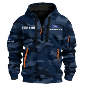 Everest Exclusive Logo Fashion Hoodie Half Zip BLC11625A1EVT - Navy