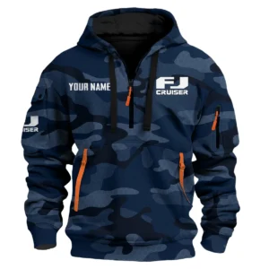 FJ Cruiser Exclusive Logo Fashion Hoodie Half Zip BLC11625A1FJC - Navy