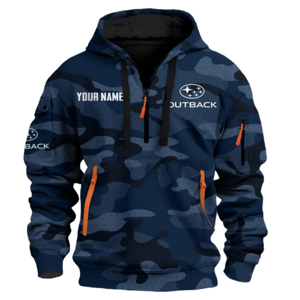 Outback Exclusive Logo Fashion Hoodie Half Zip BLC11625A1OTB - Navy