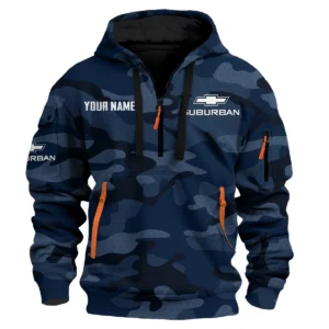 Suburban Exclusive Logo Fashion Hoodie Half Zip BLC11625A1SBB - Navy
