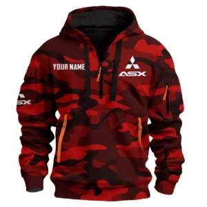 ASX Exclusive Logo Fashion Hoodie Half Zip BLC11625A1ASX - Red