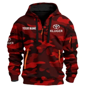 Kluger Exclusive Logo Fashion Hoodie Half Zip BLC11625A1KLG - Red