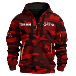 Patrol Exclusive Logo Fashion Hoodie Half Zip BLC11625A1PTL - Red