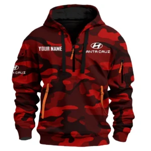 Santa Cruz Exclusive Logo Fashion Hoodie Half Zip BLC11625A1STC - Red