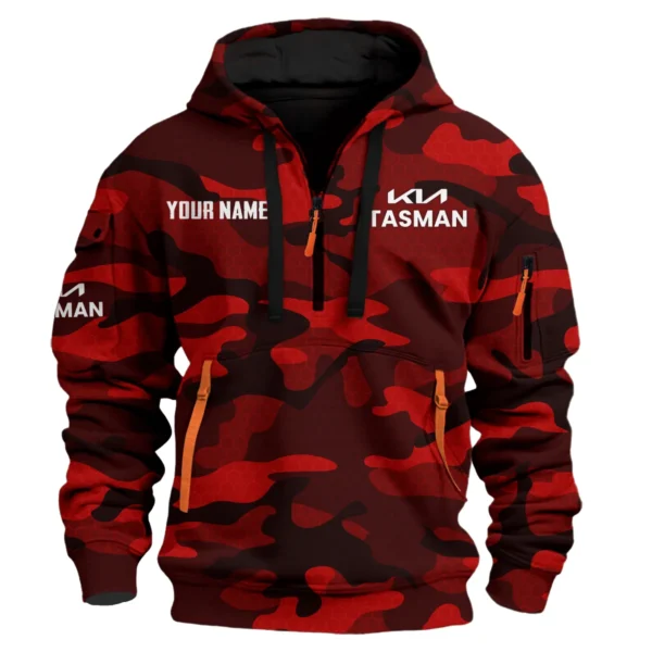 Tasman Exclusive Logo Fashion Hoodie Half Zip BLC11625A1TAS - Red