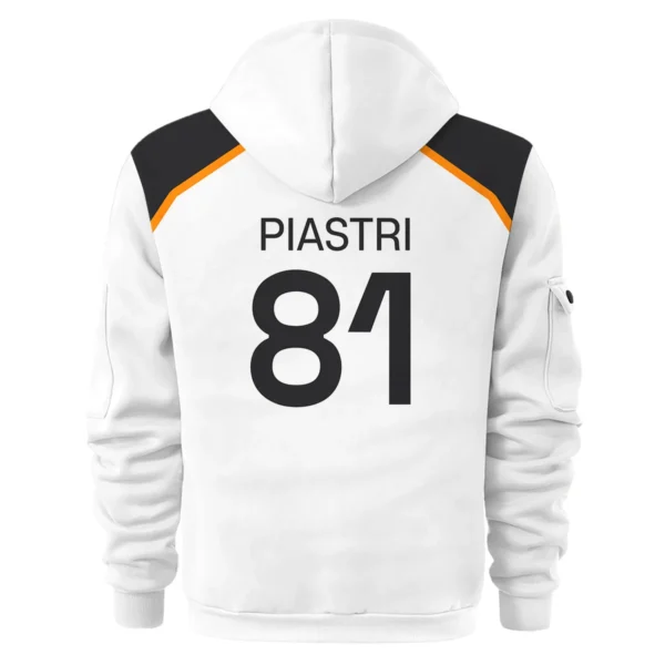 Oscar Piastri OP81 McLaren F1 Exclusive Hoodie Half Zipper BLF19625A3HDF - Image 3