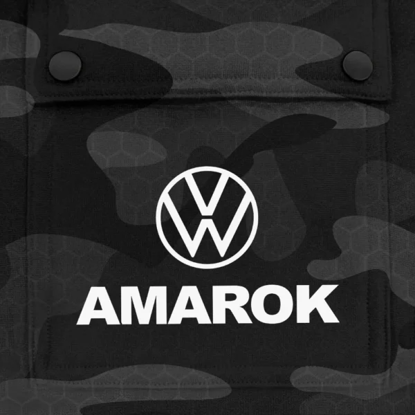 Amarok Exclusive Logo Fashion Hoodie Half Zip BLC11625A1AMK - Black - Image 3