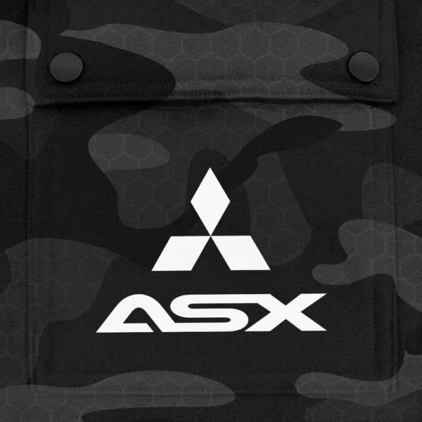 ASX Exclusive Logo Fashion Hoodie Half Zip BLC11625A1ASX - Black - Image 3