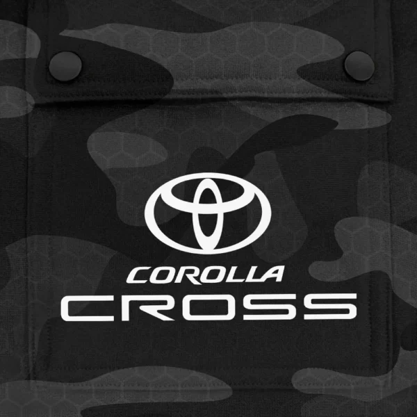 Corolla Cross Exclusive Logo Fashion Hoodie Half Zip BLC11625A1CCR - Black - Image 3