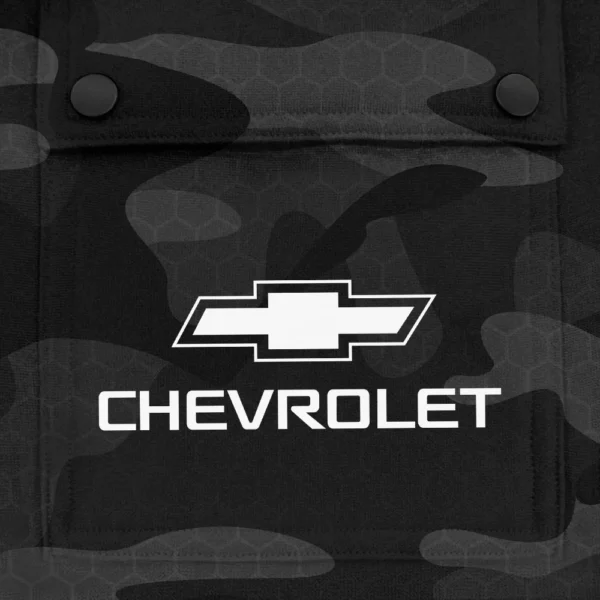 Chevrolet Exclusive Logo Fashion Hoodie Half Zip BLC11625A1CHE - Black - Image 3