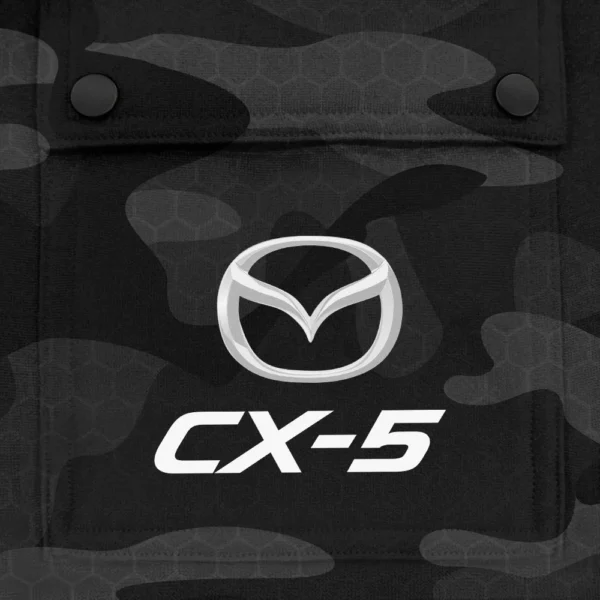 CX-5 Exclusive Logo Fashion Hoodie Half Zip BLC11625A1CX5 - Black - Image 3