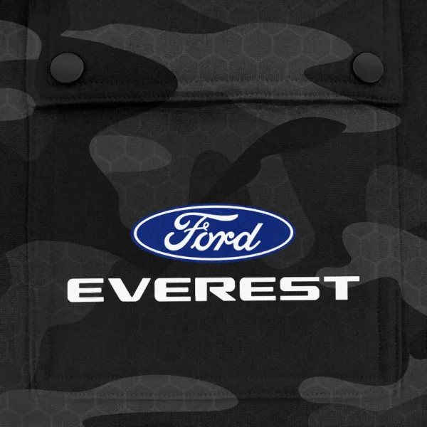 Everest Exclusive Logo Fashion Hoodie Half Zip BLC11625A1EVT - Black - Image 3