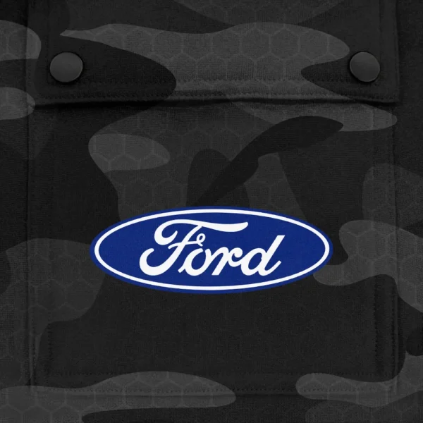 Ford Exclusive Logo Fashion Hoodie Half Zip BLC11625A1FRD1 - Black - Image 3