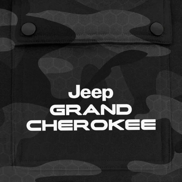 Grand Cherokee Exclusive Logo Fashion Hoodie Half Zip BLC11625A1GCK - Black - Image 3