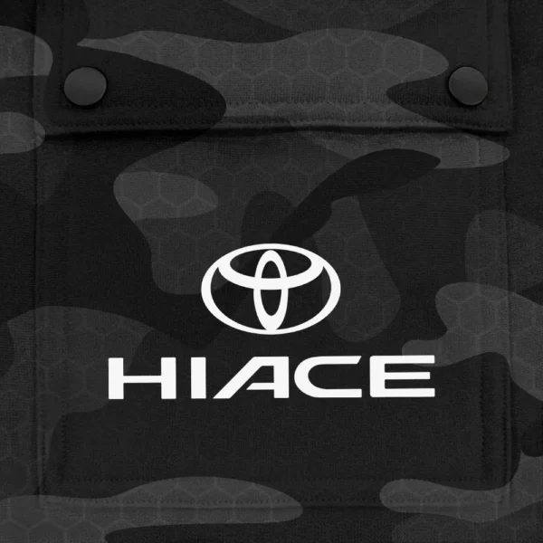 HiAce Exclusive Logo Fashion Hoodie Half Zip BLC11625A1HIA - Black - Image 3