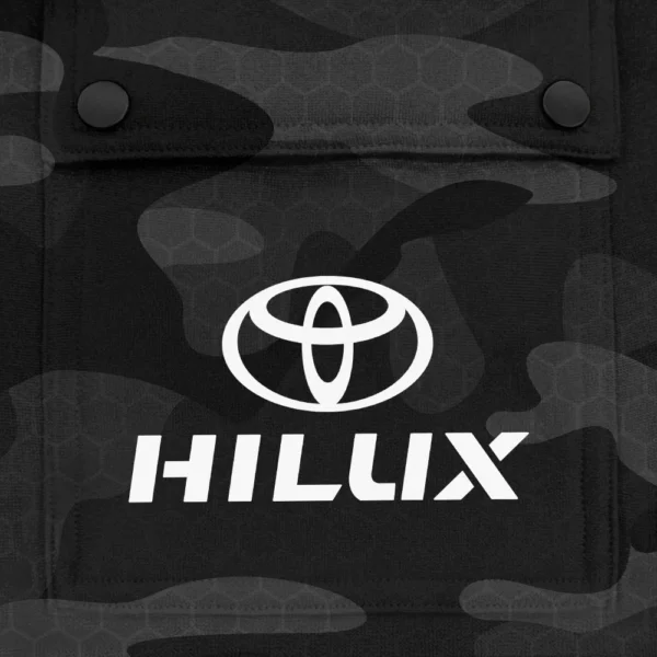 Hilux Exclusive Logo Fashion Hoodie Half Zip BLC11625A1HLX - Black - Image 3