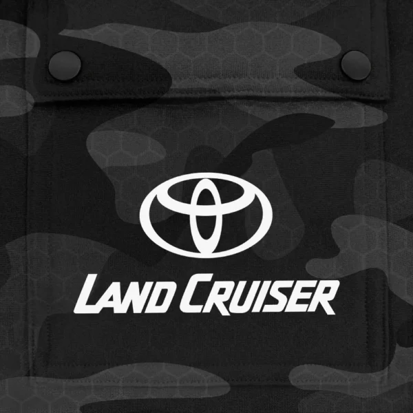Land Cruiser Exclusive Logo Fashion Hoodie Half Zip BLC11625A1LCR - Black - Image 3