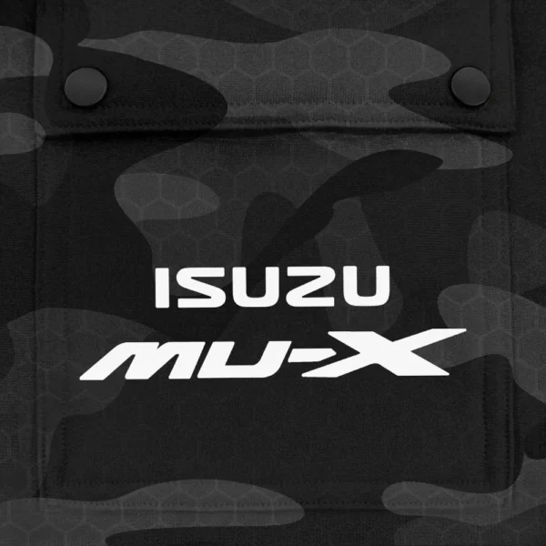 MU-X Exclusive Logo Fashion Hoodie Half Zip BLC11625A1MUX - Black - Image 3
