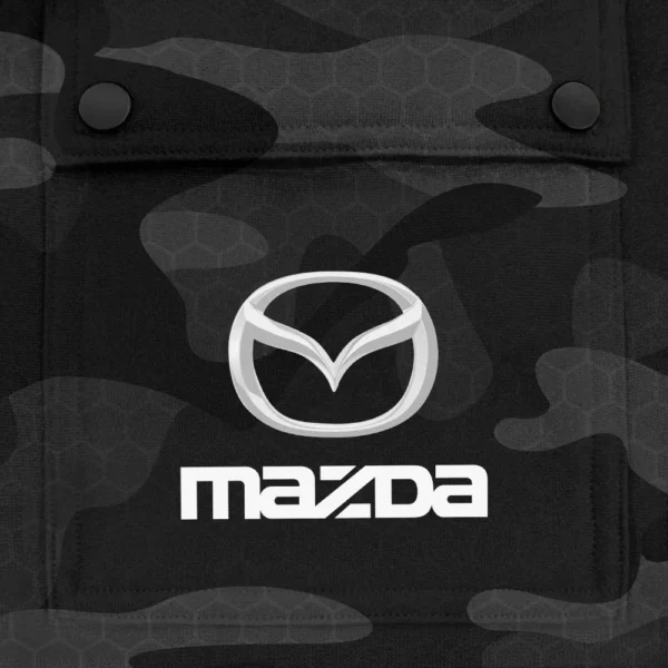 Mazda Exclusive Logo Fashion Hoodie Half Zip BLC11625A1MZD - Black - Image 3