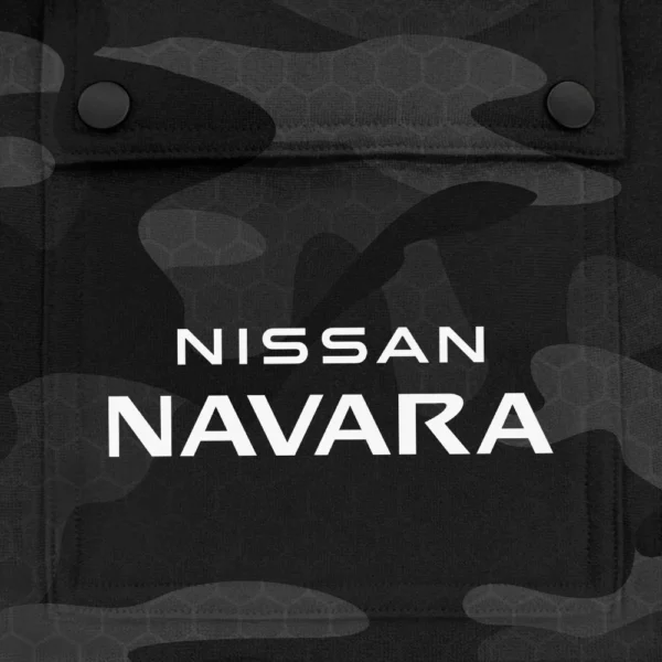 Navara Exclusive Logo Fashion Hoodie Half Zip BLC11625A1NVR - Black - Image 3