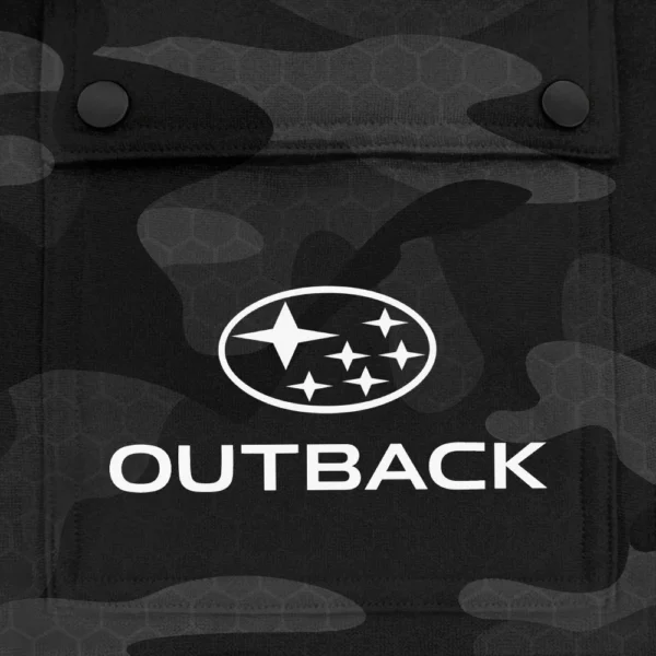 Outback Exclusive Logo Fashion Hoodie Half Zip BLC11625A1OTB - Black - Image 3